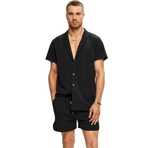 SER.O.YA Bree Black Swim Short Board Short NWT Size XS Unisex - Picture 1 of 4